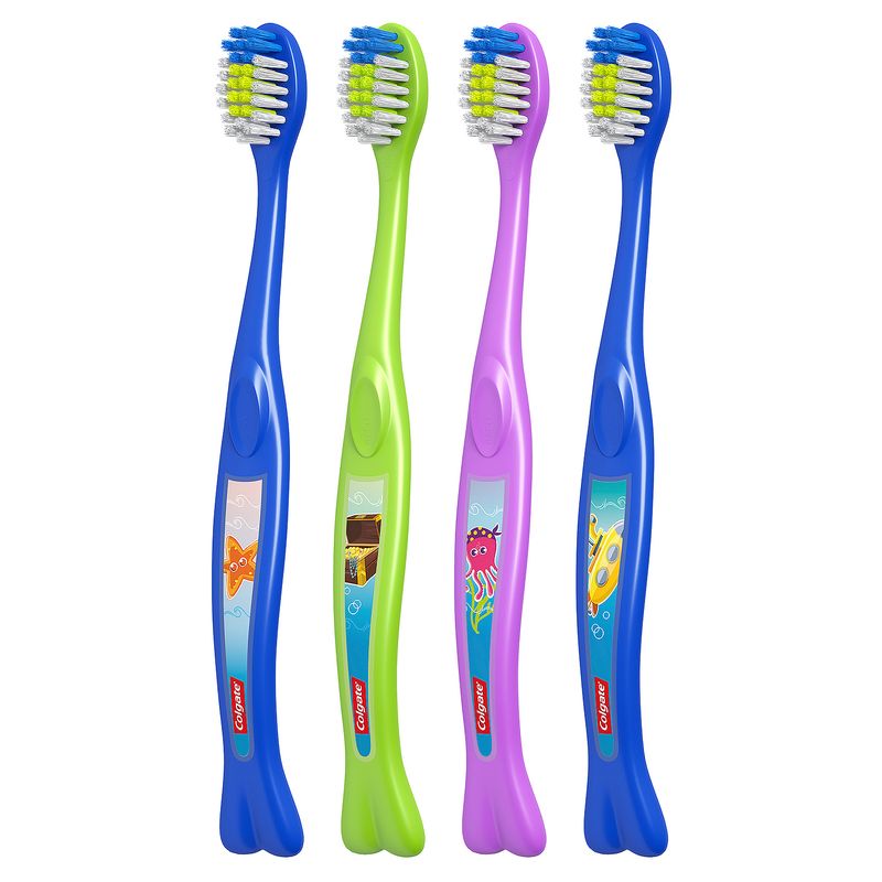 Colgate Kids Extra Soft Toothbrush Value Pack, Ocean Explorer - 4 Count