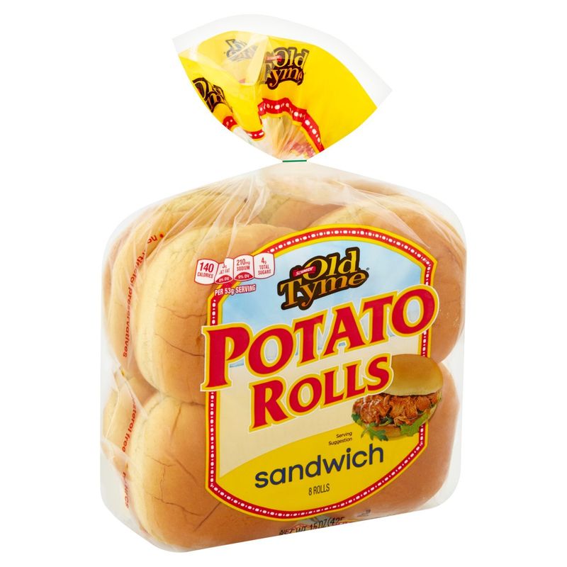 Schmidt Old Tyme Sandwich Potato Rolls, 8 count, 15 oz