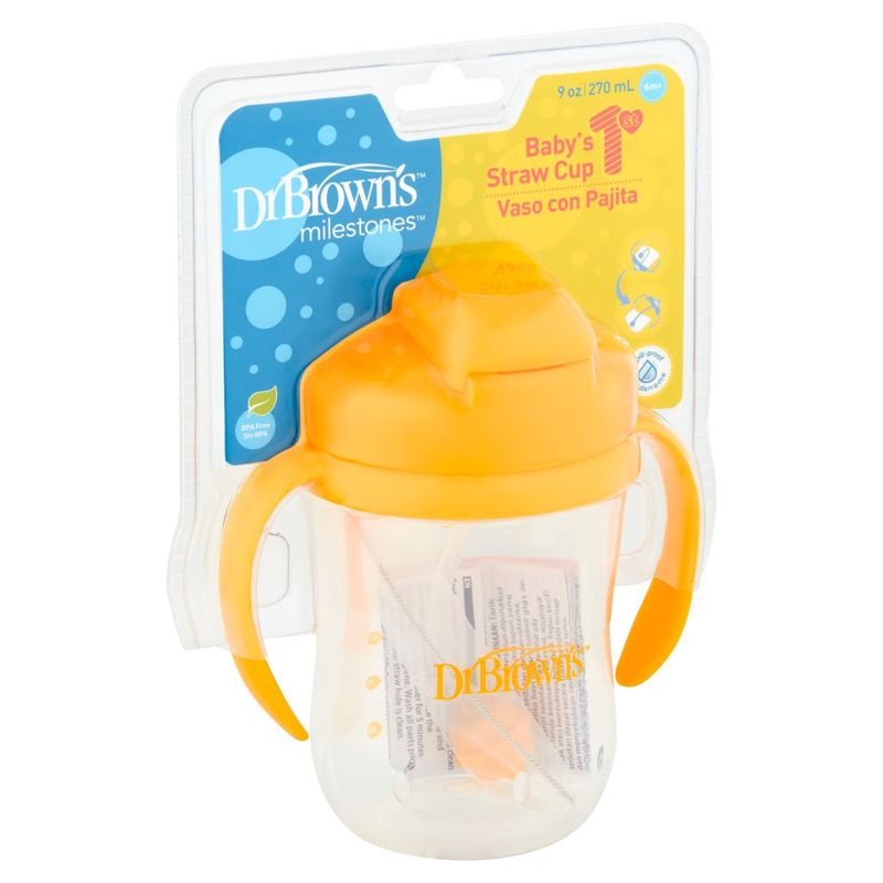 Dr Brown's Milestones 9 oz Baby's 1st Straw Cup, 6m+