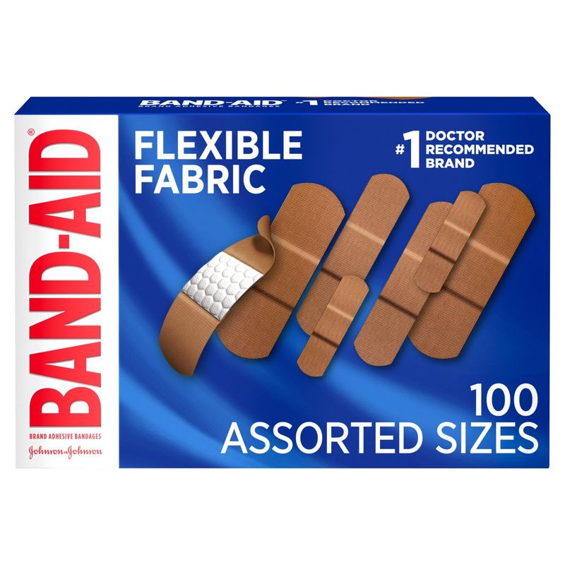 Band-Aid Flexible Fabric Adhesive Bandages, 100 count