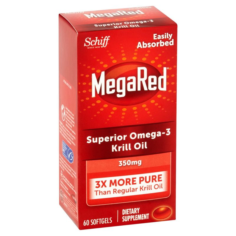 Schiff MegaRed Superior Omega-3 Krill Oil Softgels, 350 mg, 60 count
