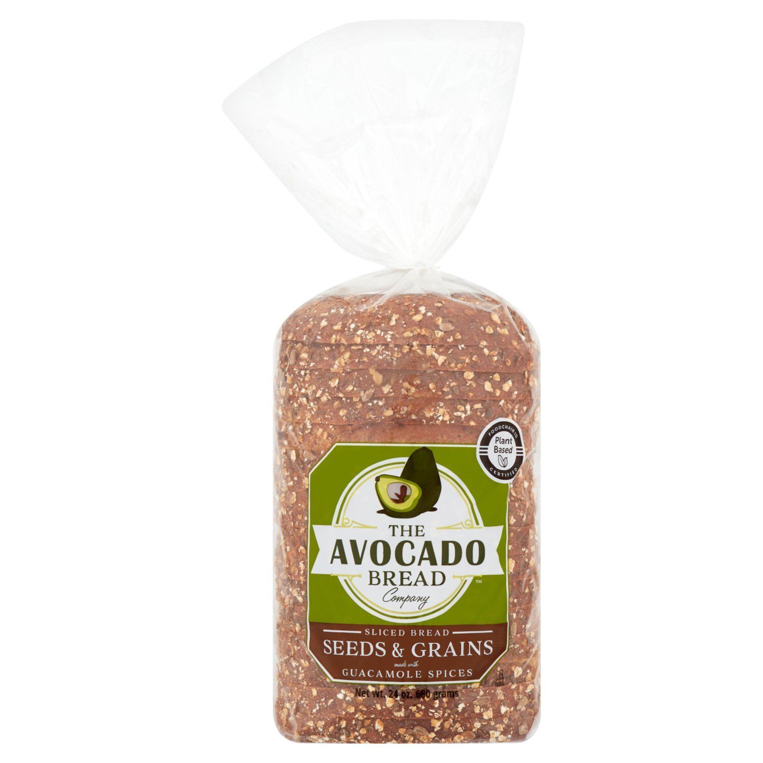 The Avocado Bread Company Seeds &amp; Grains Sliced Bread, 24 oz