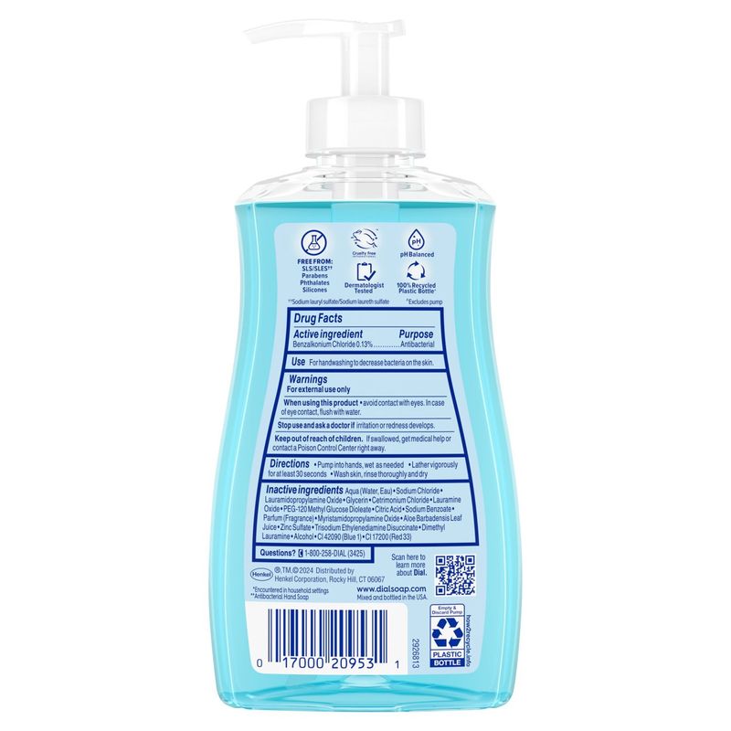 Dial Antibacterial Defense Spring Water Scent + Aloe Hand Soap, 11 fl oz