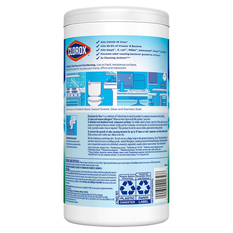 Clorox Fresh Scent Disinfecting Wet Wipes, 75 count, 1 lb 0.7 oz