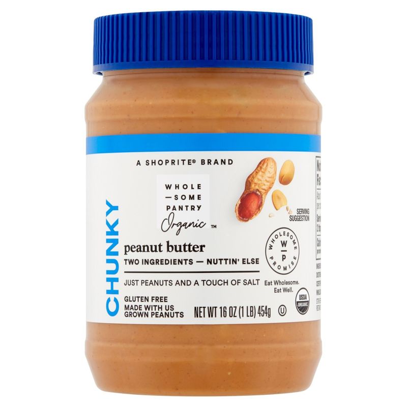 Wholesome Pantry Organic Chunky Peanut Butter, 16 oz