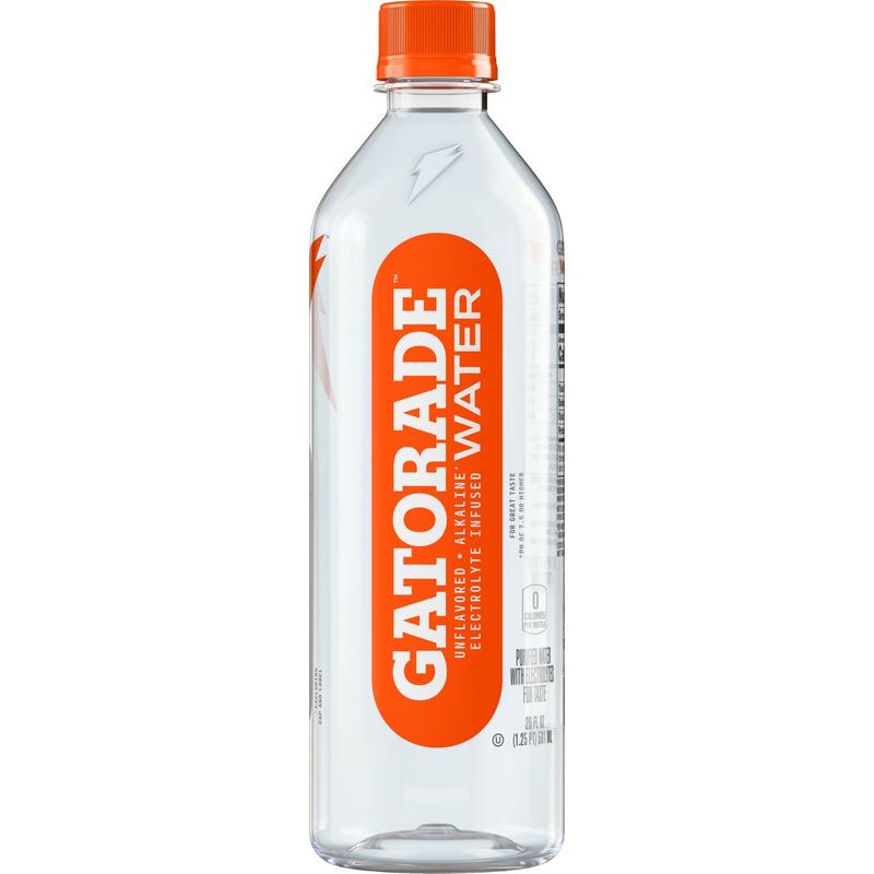 Gatorade Purified Water With Electrolytes For Taste Unflavored 20 Fl Oz