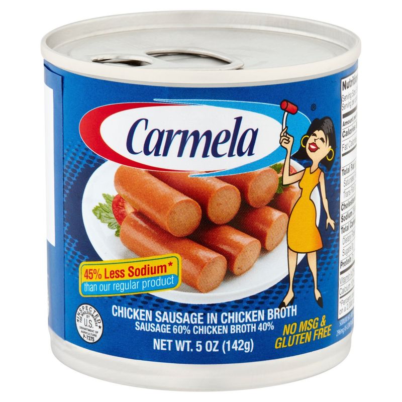 Carmela Chicken Sausage in Chicken Broth, 5 oz
