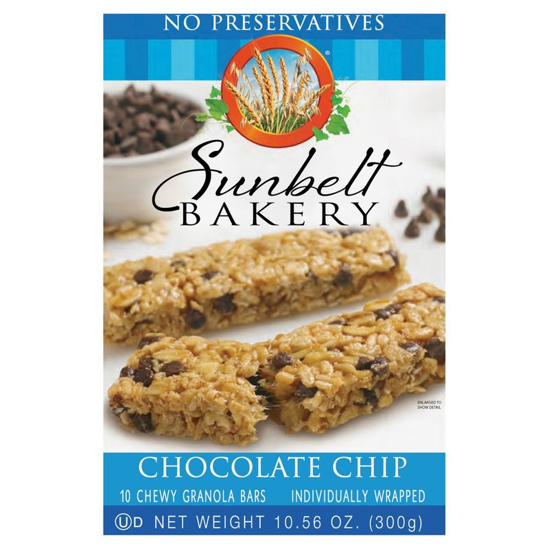 Sunbelt Bakery Chocolate Chip Chewy Granola Bars, 10 count, 10.56 oz