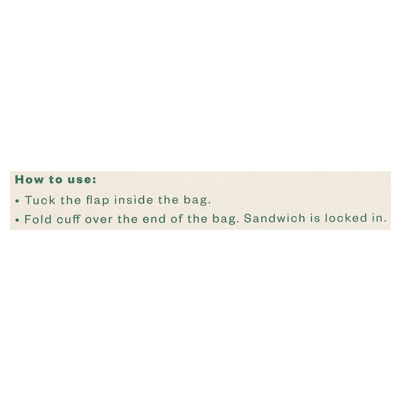 Paperbird Folding Flaps Sandwich Bags, 100 count
