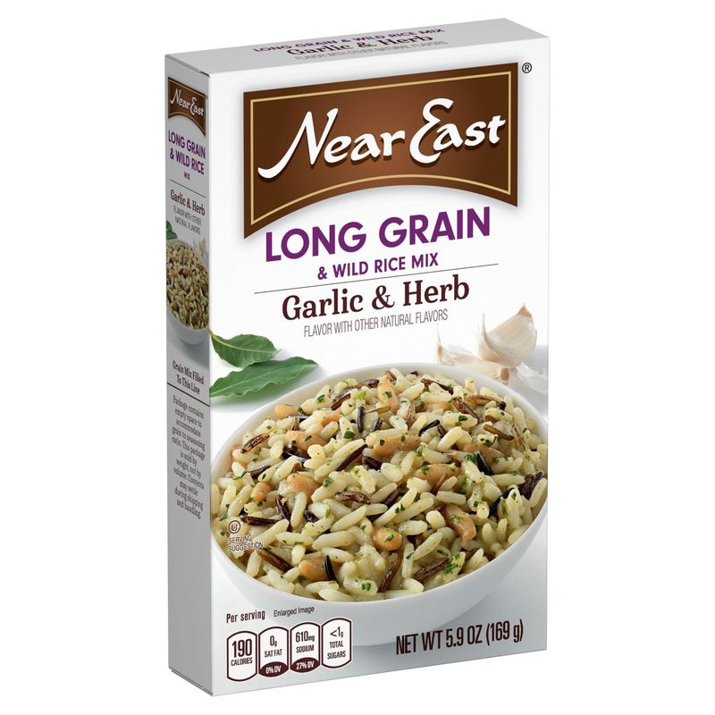 Near East Garlic &amp; Herb Long Grain &amp; Wild Rice Mix, 5.9 oz