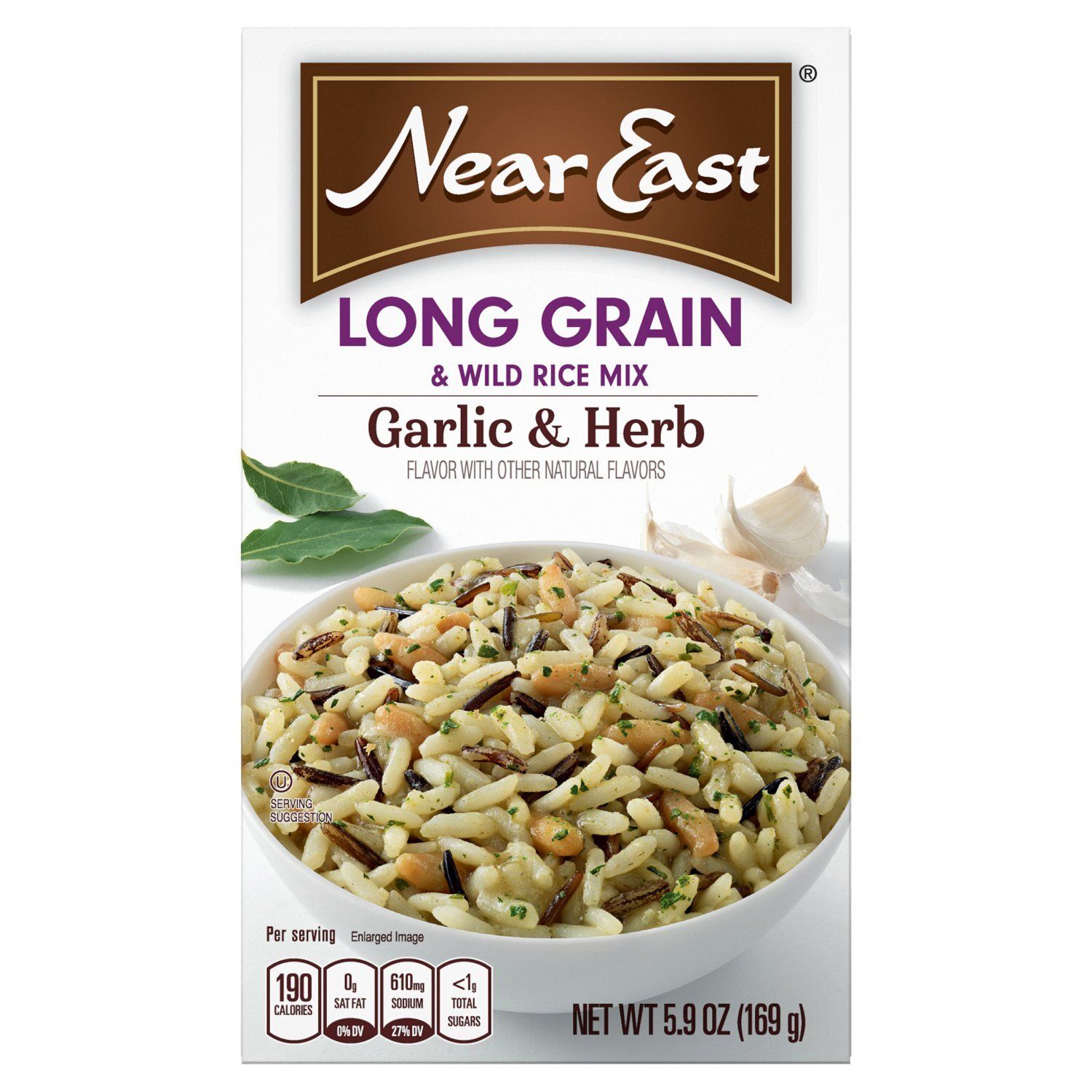 Near East Garlic &amp; Herb Long Grain &amp; Wild Rice Mix, 5.9 oz