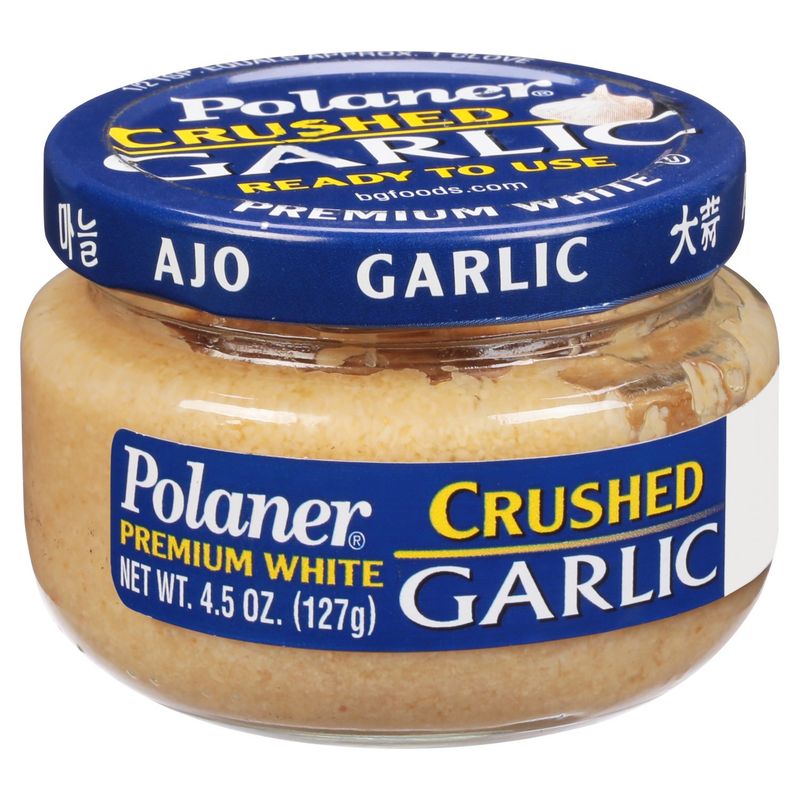 Polaner Premium White Crushed Garlic, 4.5 oz