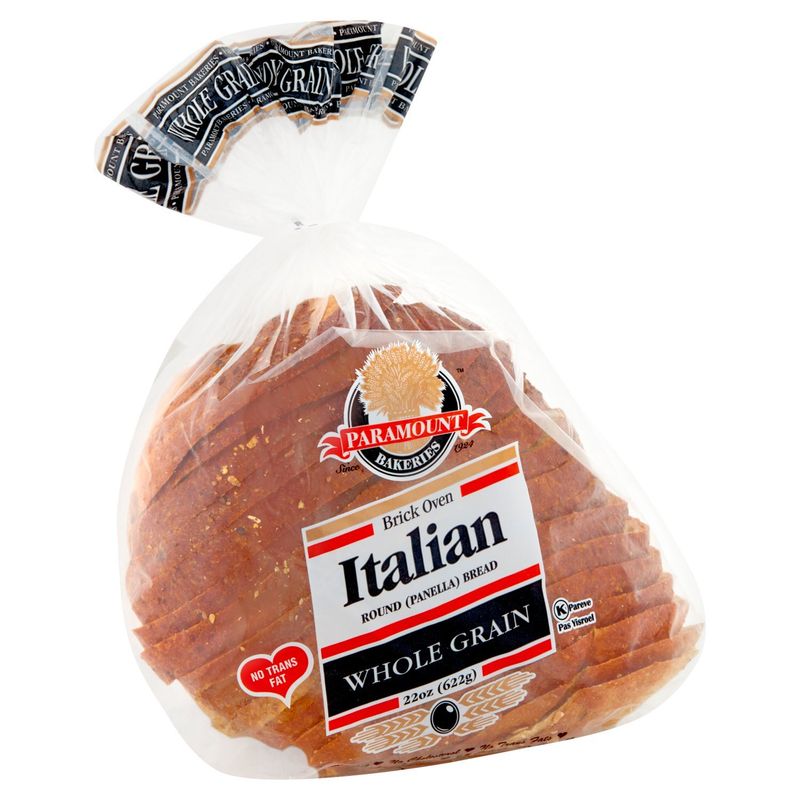Paramount Bakeries Brick Oven Whole Grain Italian Round Panella Bread, 22 oz