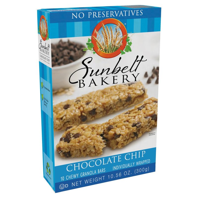 Sunbelt Bakery Chocolate Chip Chewy Granola Bars, 10 count, 10.56 oz