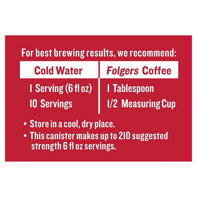 Folgers Half Caff Ground Coffee, Medium Roast, 22.6 oz Canister