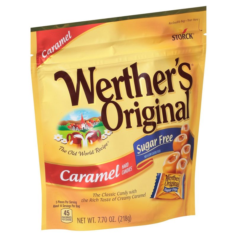 Storck Werther's Original Sugar Free Caramel Hard Candies, 7.70 oz