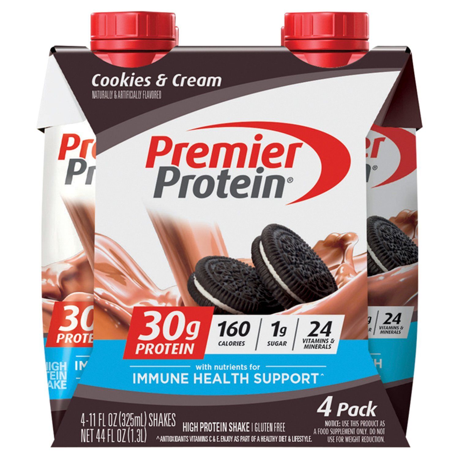 Premier Protein Cookies &amp; Cream High Protein Shake, 11 fl oz, 4 count
