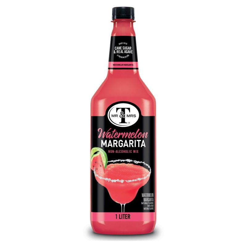 Mr &amp; Mrs T Watermelon Margarita Non-Alcoholic Mix, 33.8 fl oz