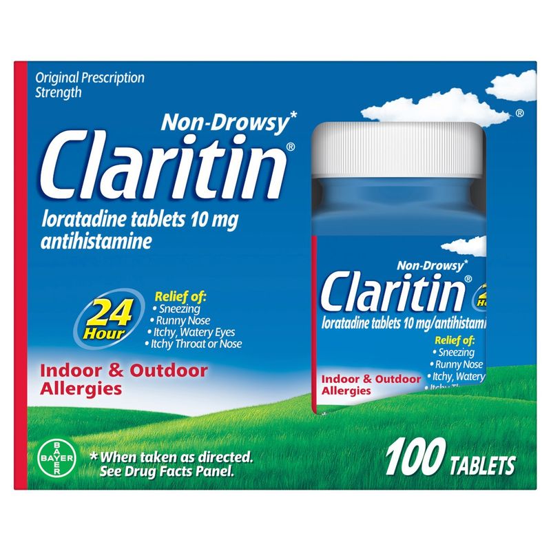 Claritin Indoor &amp; Outdoor Allergies Tablets, 10 mg, 100 count