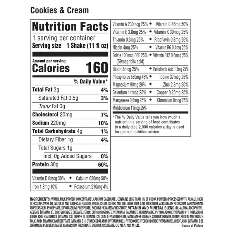 Premier Protein Cookies &amp; Cream High Protein Shake, 11 fl oz, 4 count