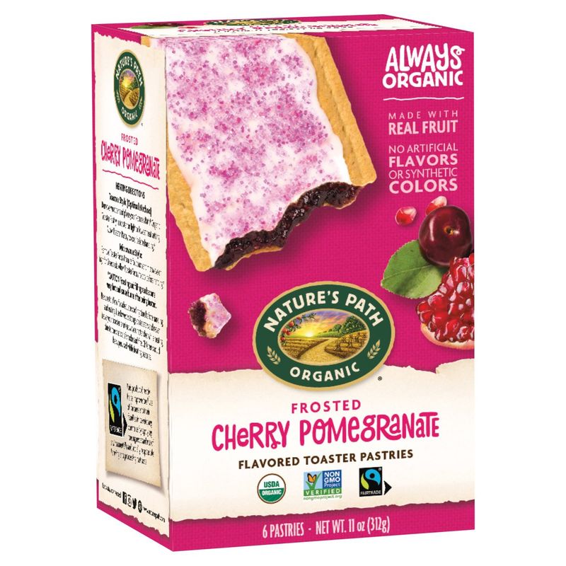 Nature's Path Cherry Pomegranate Frosted Toaster Pastries, 11 oz