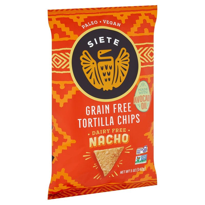 Siete Grain Free Nacho Tortilla Chips, 5 oz