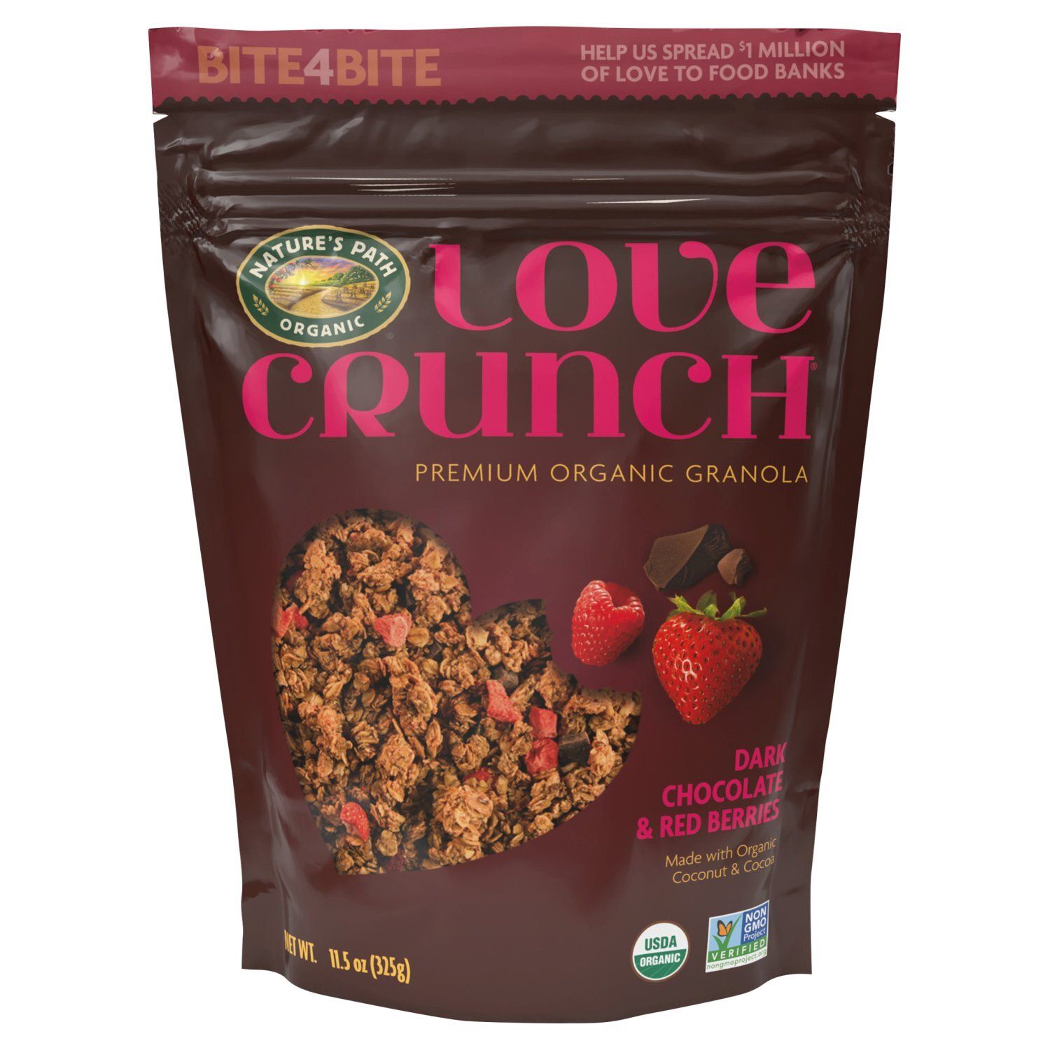 Nature's Path Love Crunch Dark Chocolate &amp; Red Berries Granola, 11.5 oz
