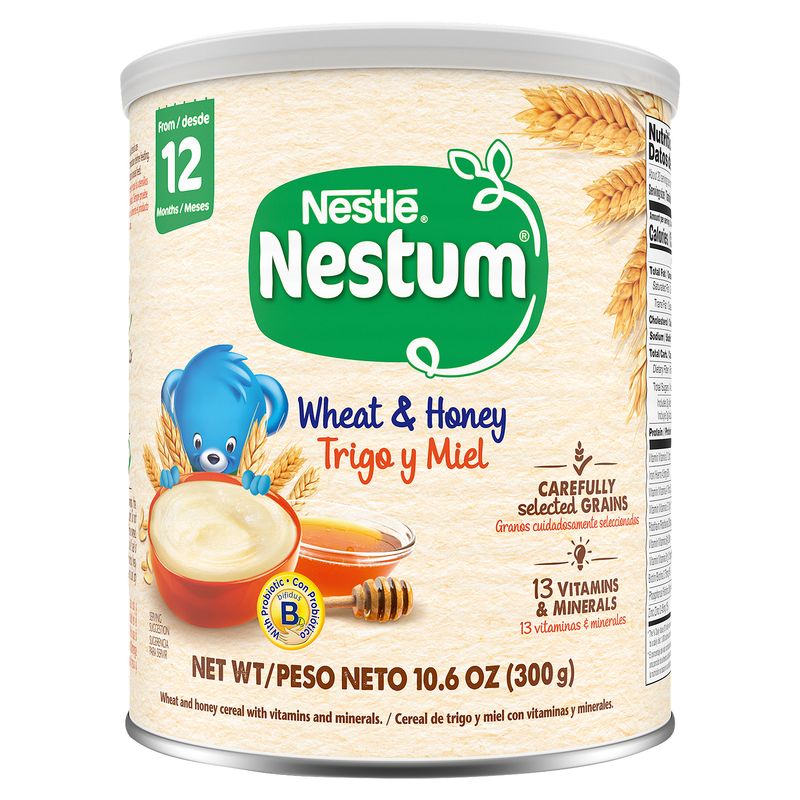 Nestum Wheat &amp; Honey Cereal, from 12 Months, 10.6 oz