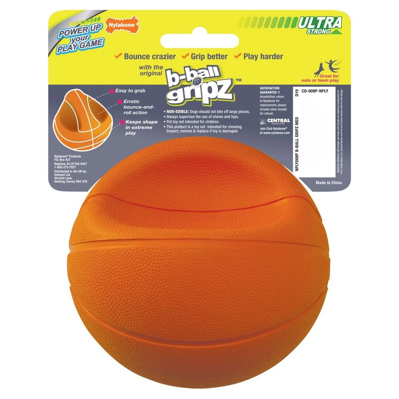 Nylabone Power Play B-Ball Gripz Dog Toy