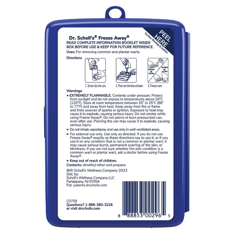 Dr. Scholl's Freeze Away Common &amp; Plantar Wart Remover, 8 count