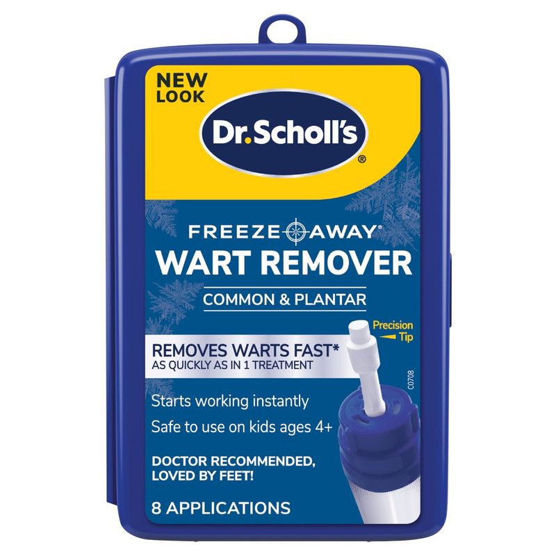 Dr. Scholl's Freeze Away Common &amp; Plantar Wart Remover, 8 count