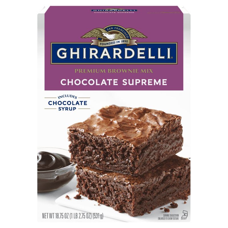 GHIRARDELLI Premium Chocolate Supreme Brownie Mix, 18.75 oz