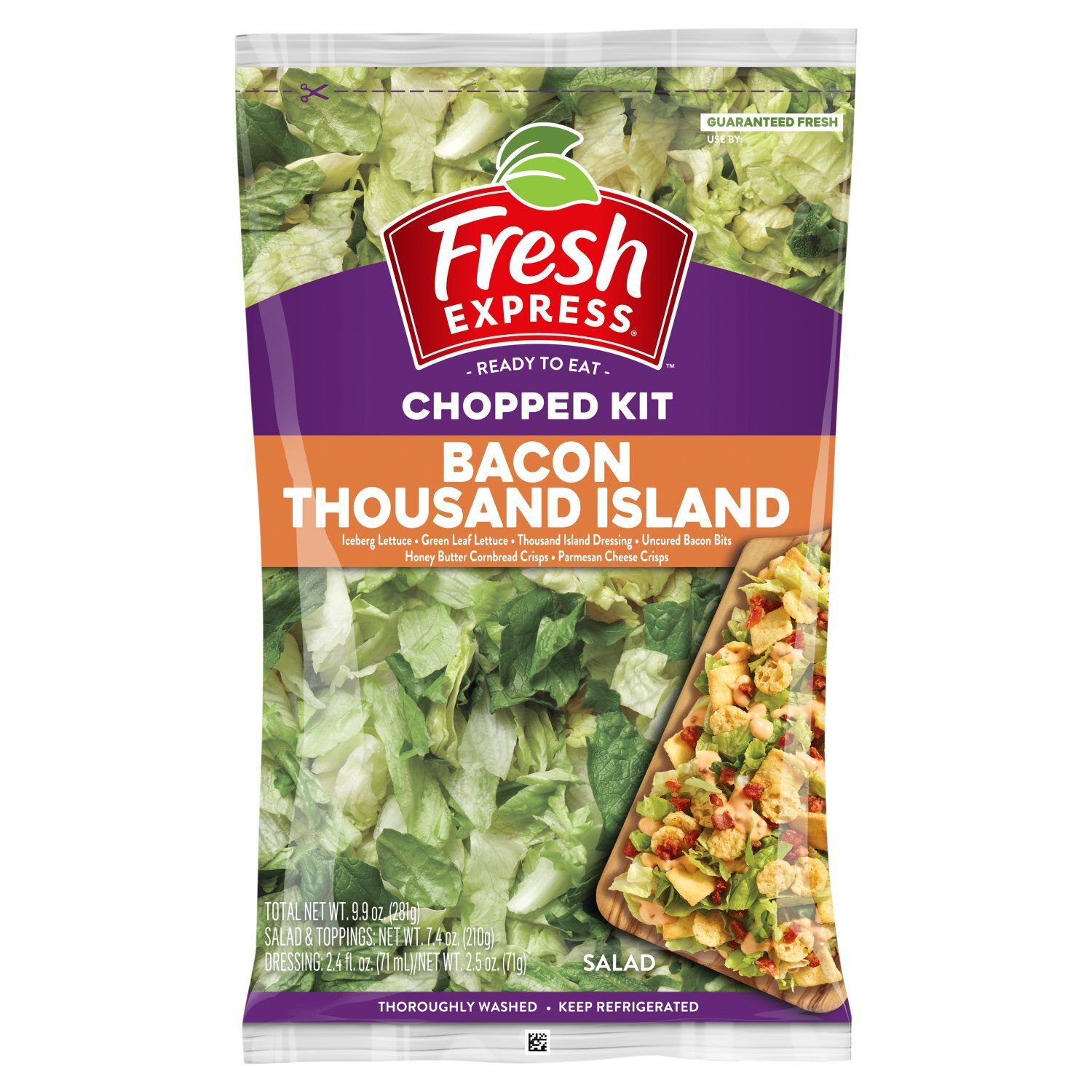 Fresh Express Chopped Kit Bacon Thousand Island Salad, 9.4 oz