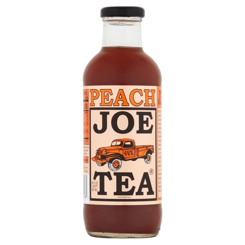 Joe Tea Natural Peach Flavor Tea, 20 fl oz