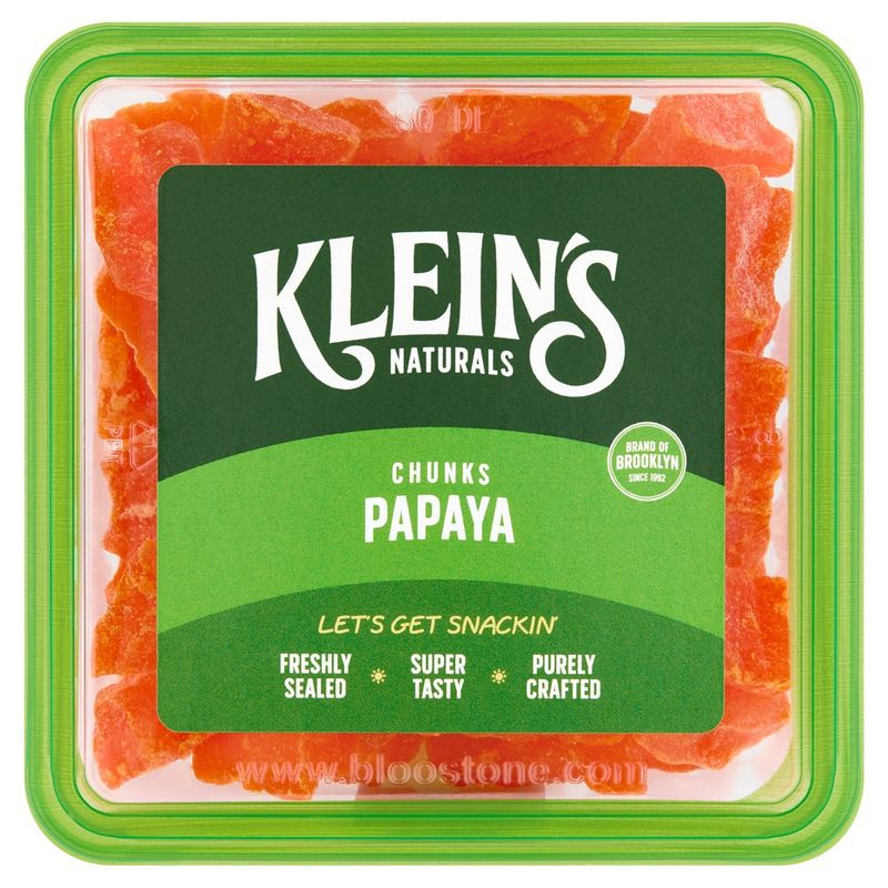 Klein's Naturals Papaya Chunks, 9 oz