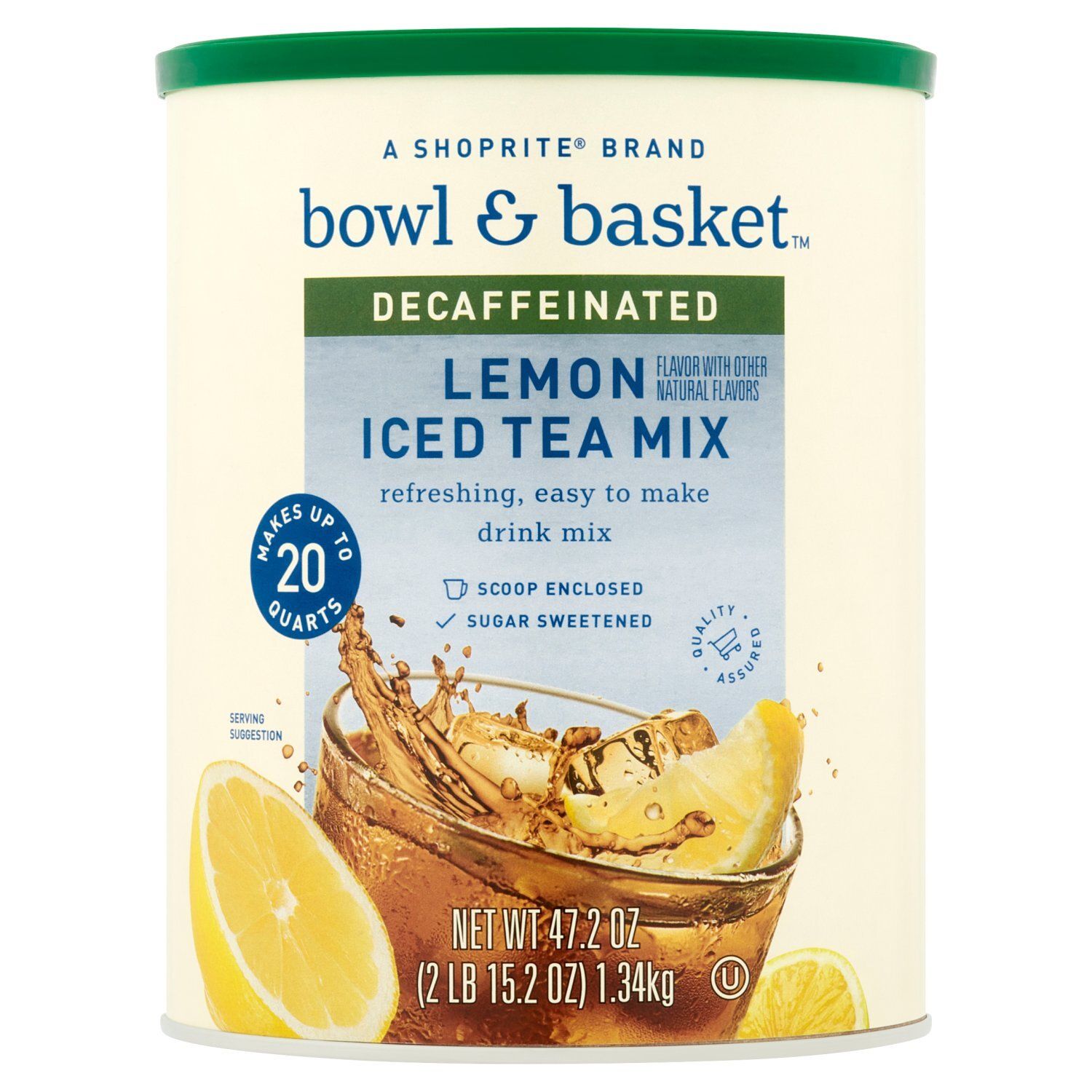 Bowl &amp; Basket Decaffeinated Lemon Iced Tea Mix, 47.2 oz