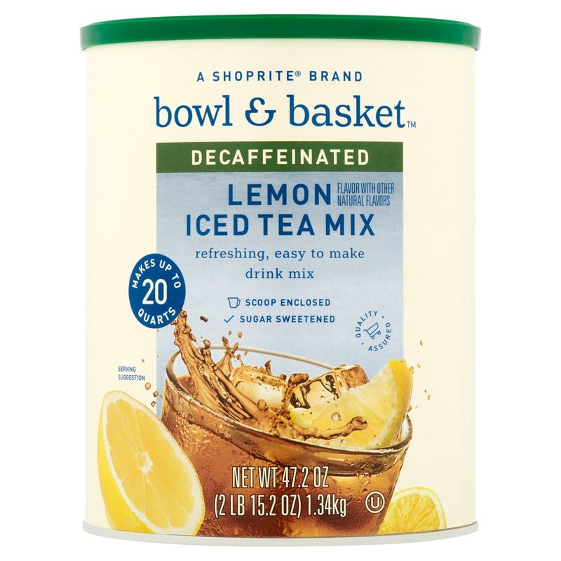 Bowl &amp; Basket Decaffeinated Lemon Iced Tea Mix, 47.2 oz