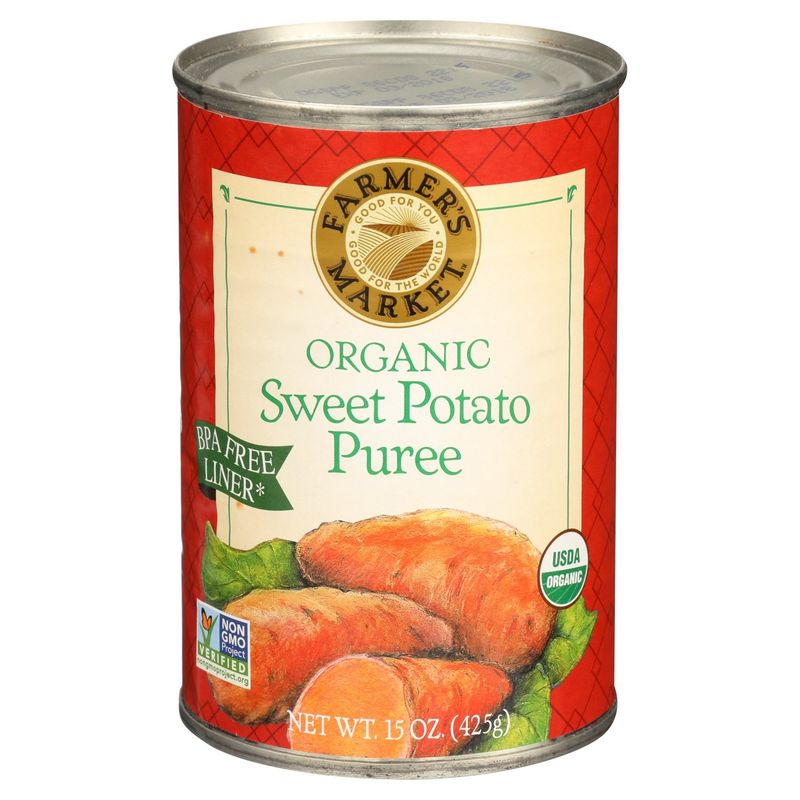 Farmer's Market Organic Sweet Potato Puree, 15 oz