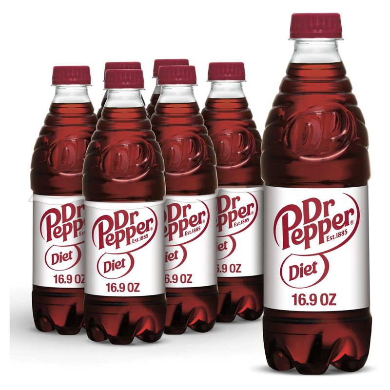 Dr Pepper Diet Soda, 6 count