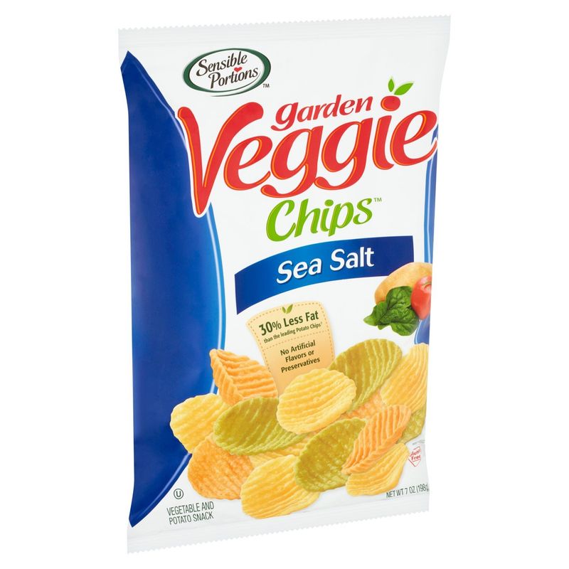 Sensible Portions Garden Veggie Chips Sea Salt Vegetable and Potato Snack, 7 oz