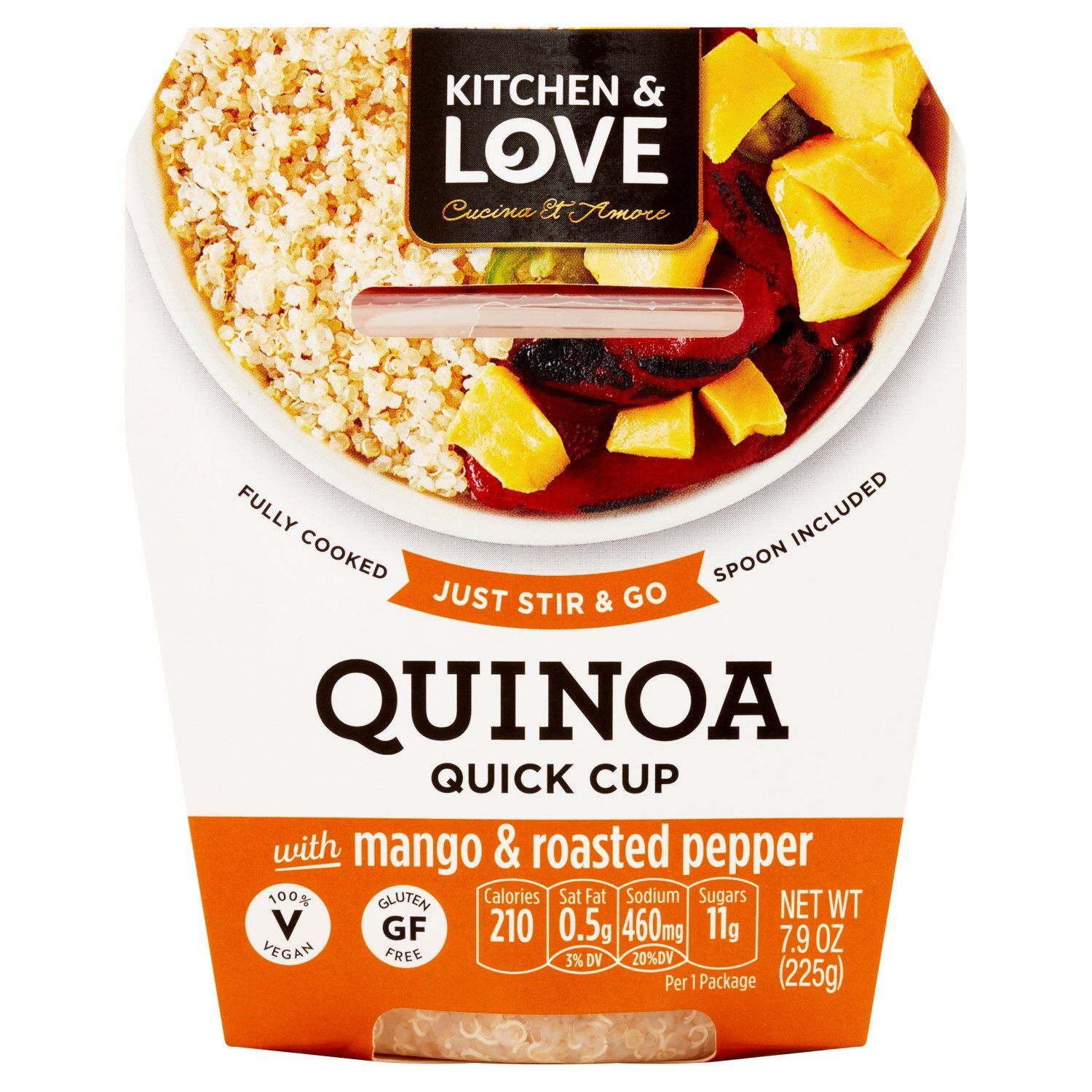 Kitchen &amp; Love Quinoa Quick Cup with Mango &amp; Roasted Pepper, 7.9 oz