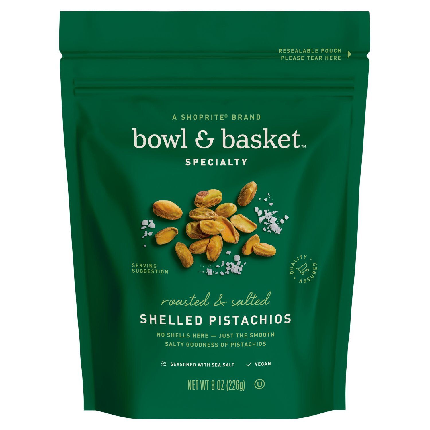Bowl &amp; Basket Specialty Roasted &amp; Salted Shelled Pistachios, 8 oz