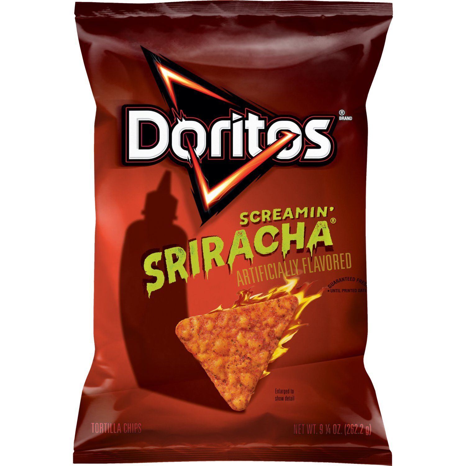 Doritos Tortilla Chips Screamin' Sriracha 9 1/4 Oz