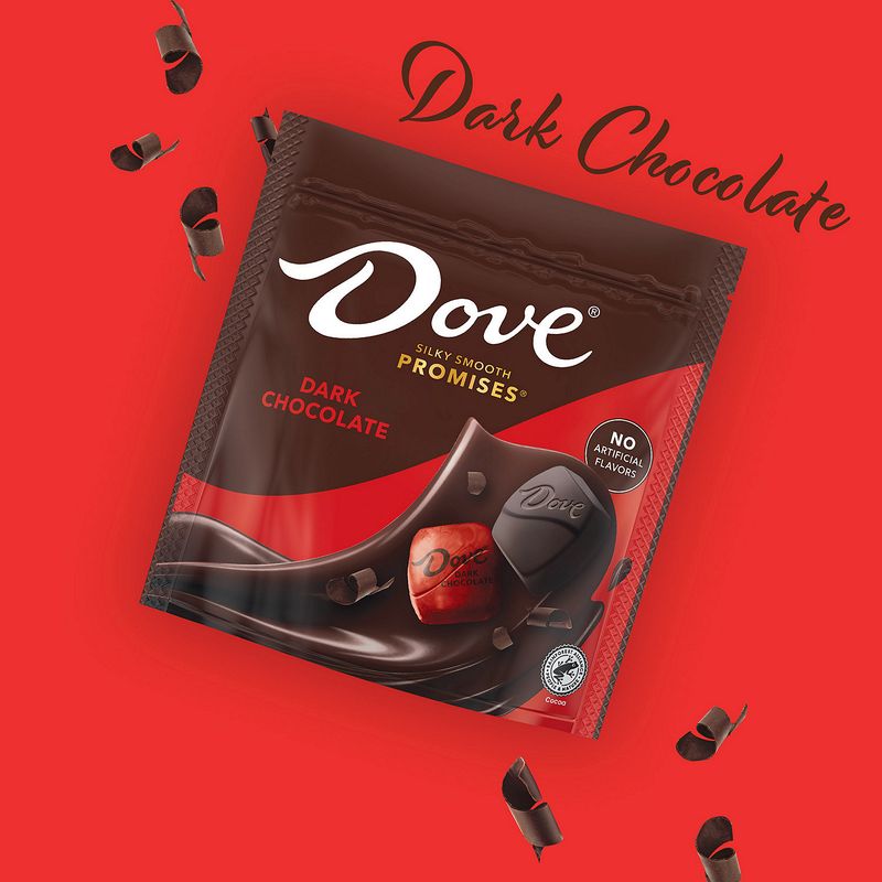 DOVE PROMISES DARK CHOCOLATE STAND UP POUCH 7.61 OUNCES PER BAG