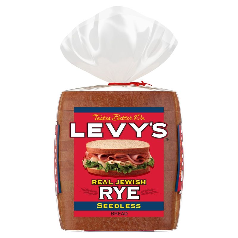 Levy's Real Jewish Rye Seedless Bread, 1lb