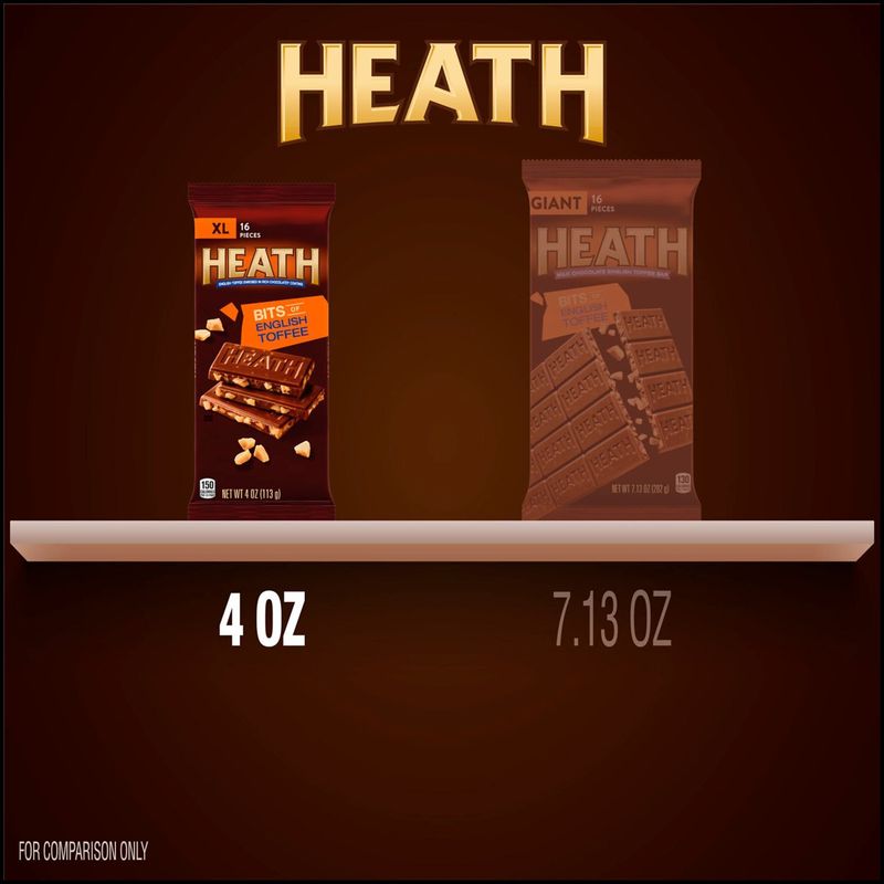Heath English Toffee Enrobed in Rich Chocolatey Coating, XL, 16 count, 4 oz