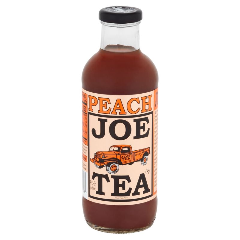 Joe Tea Natural Peach Flavor Tea, 20 fl oz