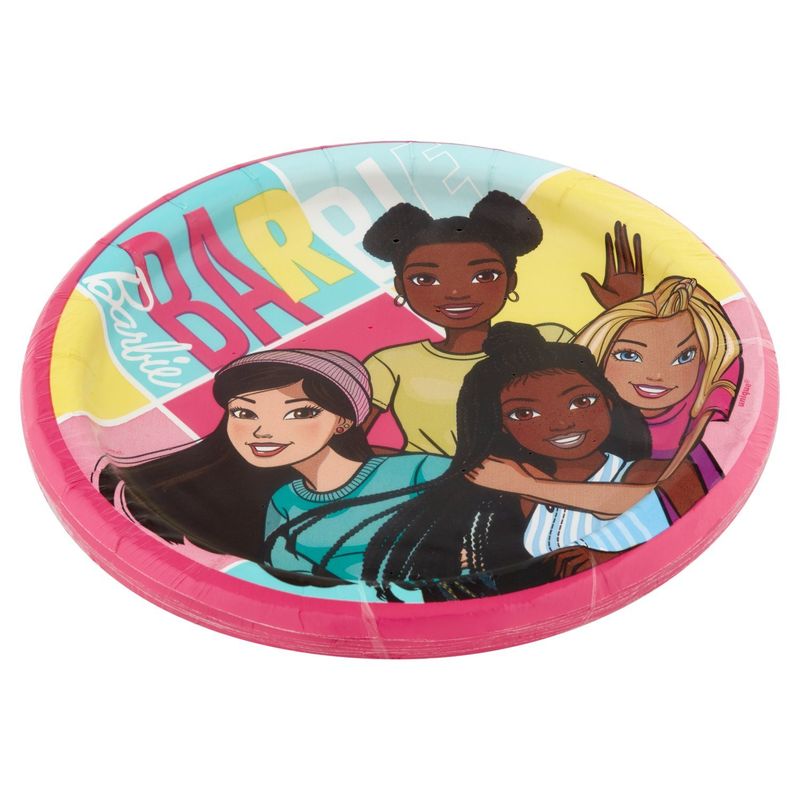 Unique Barbie Plates, 8 count