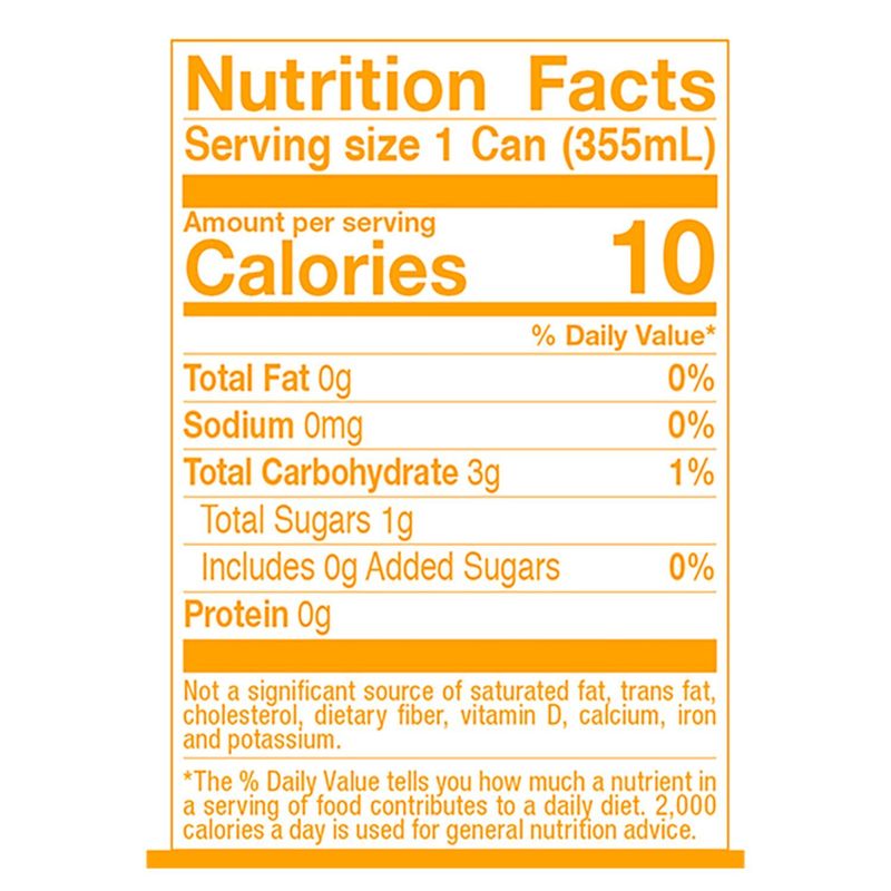 Spindrift Orange Mango Unsweetened Sparkling Water &amp; Real Squeezed Fruit, 12 fl oz, 8 count