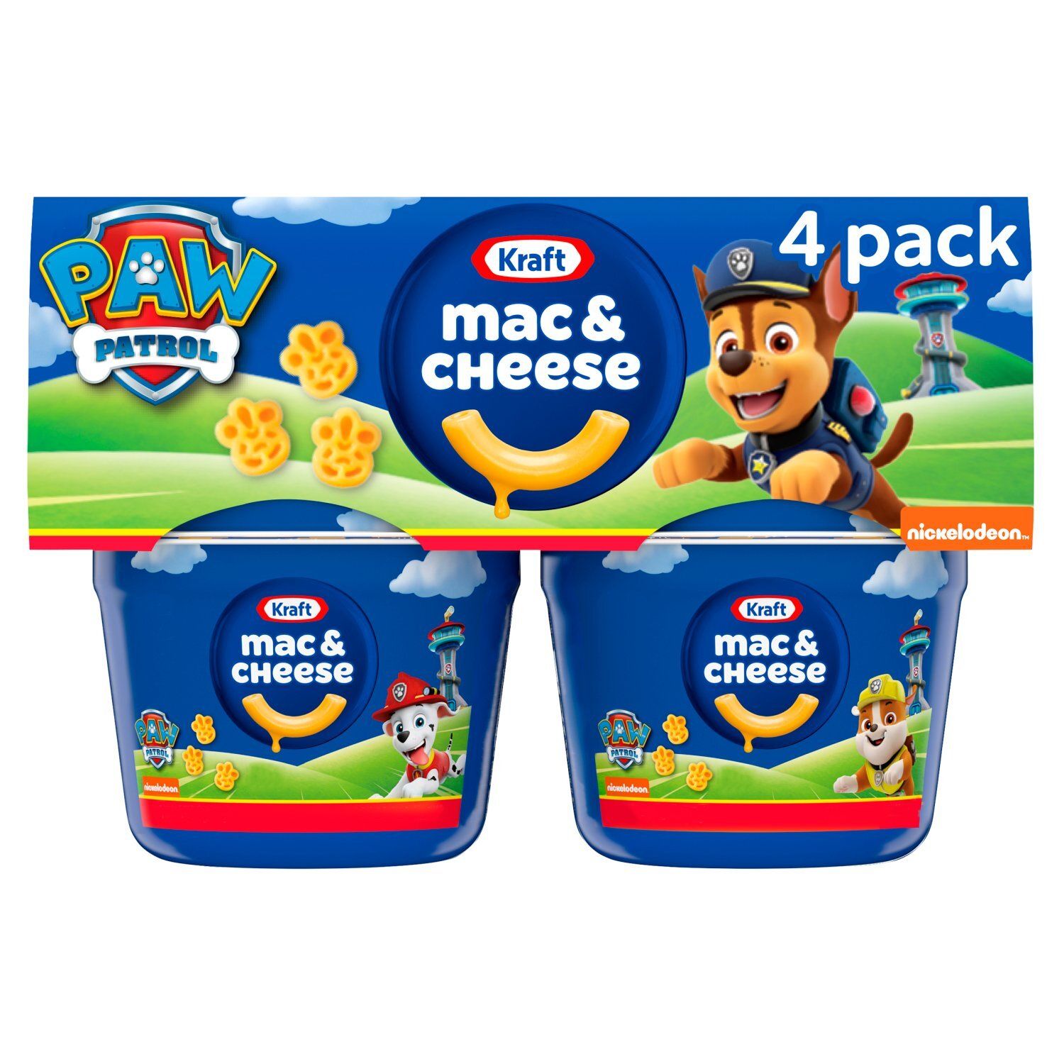 Kraft Paw Patrol Pasta &amp; Cheese Sauce Mix, 1.9 oz, 4 count